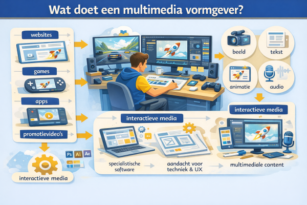 Wat doet een multimedia vormgever